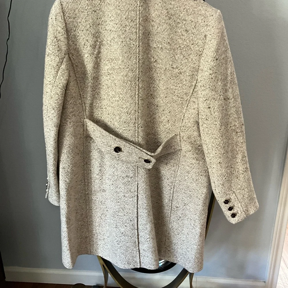 TALBOTS WOOL BLEND DONEGAL COAT - Picture 4 of 4